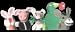 4 Assorted Premium Catnip Barnyard Animals Cat Toy and Treat