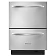 Kitchenaid KUDD03DTSS Double Drawer 6 Cycles / 4 Cycle Options Architect Series II
