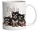 yorkshire terrier - Yorkshire Terrier (Yorkie) Puppies Ceramic Coffee Mug - 11 oz.