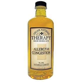 Village Naturals Therapy Allergy and Congestion Liquid Mineral Bath 16 fl oz by Village Naturals Therapy