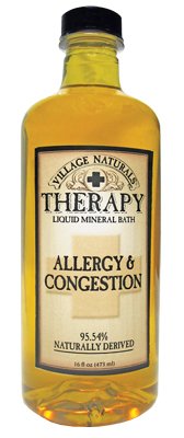 Village Naturals Therapy Allergy & Congestion Liquid Mineral Bath 16 fl oz
