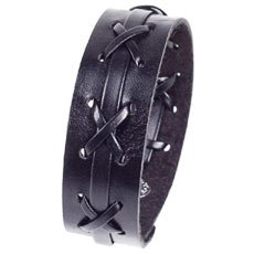 cored Lederarmband Surfer Armband Leder schwarz durchflochten z24 Preisvergleich
