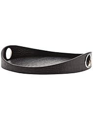 Buy Lyle 21 Wide Black Crocodile Embossed Leather Tray by Arteriors Home