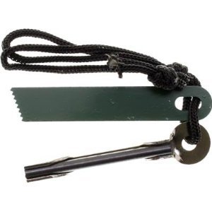 Magnesium Flint Rod Emergency Fire Starter w/ Survival Striker & Lanyard