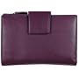 1642 Soft Nappa Leather - Large Flap Over Purse with Zip Round Coin Section, Credit Card Slots, No (1011 17)