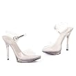 Sexy Clear Mini Platform Sandal Women's Shoes 5 Inch With Ankle Strap