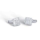 1.35CT Diamond Cuff Links set in 8.0GR of 14K White Gold