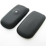 Crystal Hard Rubberized BLACK Cover Case for SAMSUNG A107 (AT&T) + Black sw ....