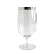 Silver Band Water Goblet Set of 6