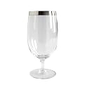 Silver Band Water Goblet Set of 6