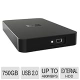 Western Digital WD Elements SE 750 GB USB 2.0 Portable External Hard Drive