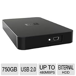 Western Digital WD Elements SE 750 GB USB 2.0 Portable External Hard Drive