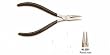 PLIER ROUND NOSE SLIM LINE 4-1/2"