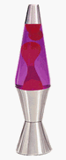 Lava Lamp Original Brand 20 oz - Pink Wax with Purple Liquid