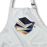 Stack Of School Books - Full Length Apron With Pockets 22w X 30l