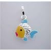 Silver Enamel Italian * FISH CHARM * Cute