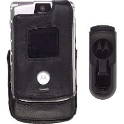 Motorola Leather Case with Clip for the RAZR V3