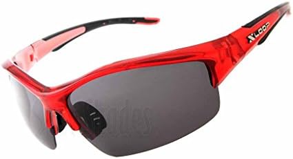 Polarized X-Loop Wrap Sunglasses Mens Sports Cycling Fishing Golfing Glasses-Red
