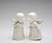 Fine Porcelain Kissing Angels Salt and Pepper Shaker Set