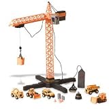 Super Powerful Crane with 5 Die-Cast Vehicles