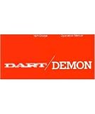 1971 DODGE DART DEMON Owners Manual User Guide