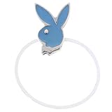 Playboy Bunny Baby Blue Enamel Rabbit Head Illusion Toe Ring