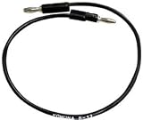 Pomona Stacking Banana Plug Patch Cord, Black, 12 OAL