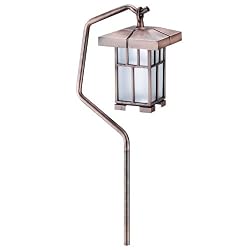 Intermatic CS17K Malibu Outdoor One-Light Mission Walk Light with 11-Watt Bulb, Antique Copper