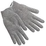 GRAY Medium Weight Cotton String Knit Gloves, Mens size