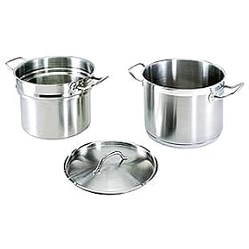 Buy 20 QT COMMERCIAL STAINLESS STEEL DOUBLE BOILER