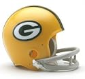 Green Bay Packers 1961-79 2-Bar Throwback Replica Mini Helmet