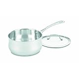 Cuisinart Contour Stainless 3 Quart Saucepan with Cover