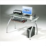 Techni Mobili Glass and Metal computer desk