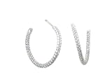 Platinum & Diamond Creole Hoops by Lucie Campbell