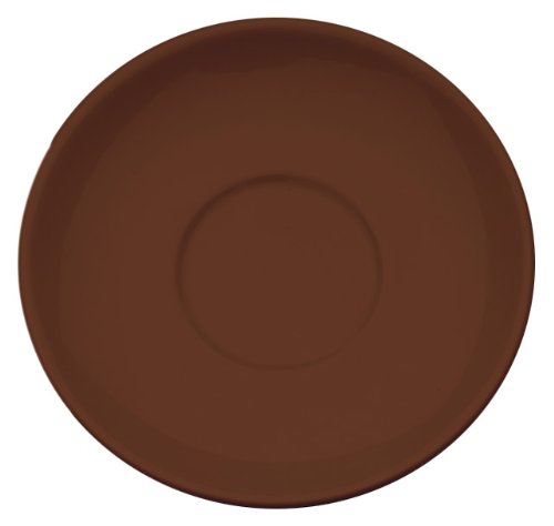 Rattleware Cremaware Brown Saucer, 4.5-Inch, 6-Pack