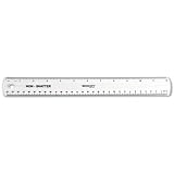 Westcott Non-Shatter Ruler, 12 Inch Length, Clear (13862)