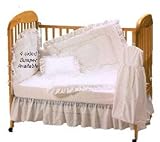 All Over Crib Set - Color Ecru eyelet