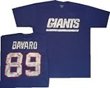 New York Giants Mark Bavaro Reebok Throwback Distressed Shirt (XXL)