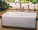 Rohl RC3618WH Shaws Original Single-Bowl Fireclay Apron Sink, White