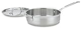 Cuisinart Multiclad Pro Stainless 3-1/2-Quart Saute with Helper and Cover