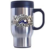 Colorado Rockies Stainless Steel 18 oz Travel Beverage Mug - MLB Baseball Fan Shop Sports Team Merchandise