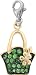 Flower Tote Charm, 14K Yellow Gold with Diamonds