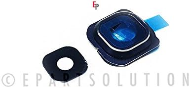 ePartSolution-Samsung Galaxy S6 Edge G925S G925V G925I G925F Camera Cover Lens Glass + Frame Holder Blue Replacement Part USA