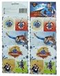 Superman Gift Tag adhesive set - 24pcs peel n stick stickers