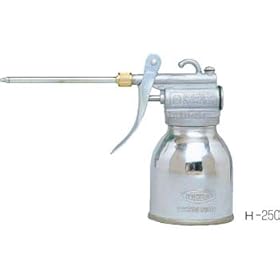 【クリックで詳細表示】日平 油差し ピストルオイラー 250cc H250： DIY・工具