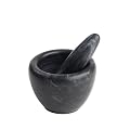 T&G Marble Art Pestle and Mortar in Black Marble - Mini