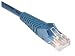 Tripp Lite N001-010-bl-r Cat5e 350mhz Blue Snagless Molded Patch Cable Rj45m/m - 10ft