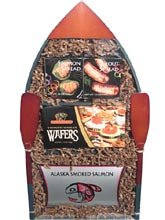 Original Upright Smoked Salmon Curio Boat Gift Set