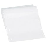 Computer Paper, Plain, 20 lb., 9 1/2'x11', 2400 SH, White (SPR02171)