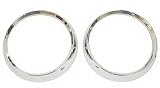 Pair of Chrome Headlight Bezel for the 1972-1986 Jeep CJ